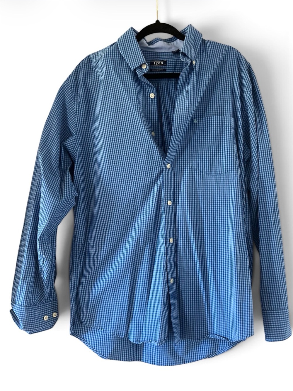 Izod Men's Blue Gingham Button-Down Shirt
Gorpcore, Business Casual